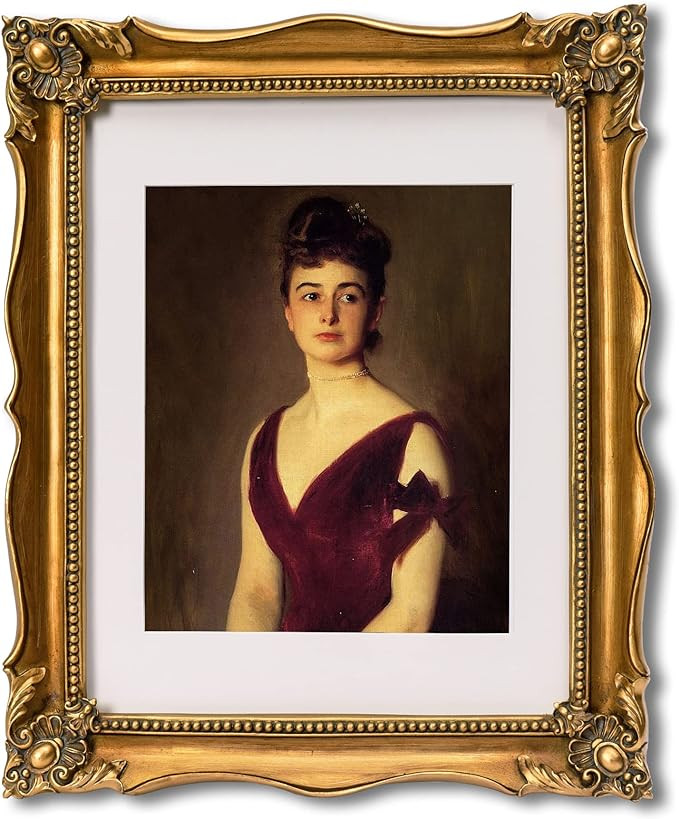 Vintage 11x14 Picture Frame with Embossed Flower, Ornate Gold Frame for 11x14 or 8x10 Photos with... | Amazon (US)