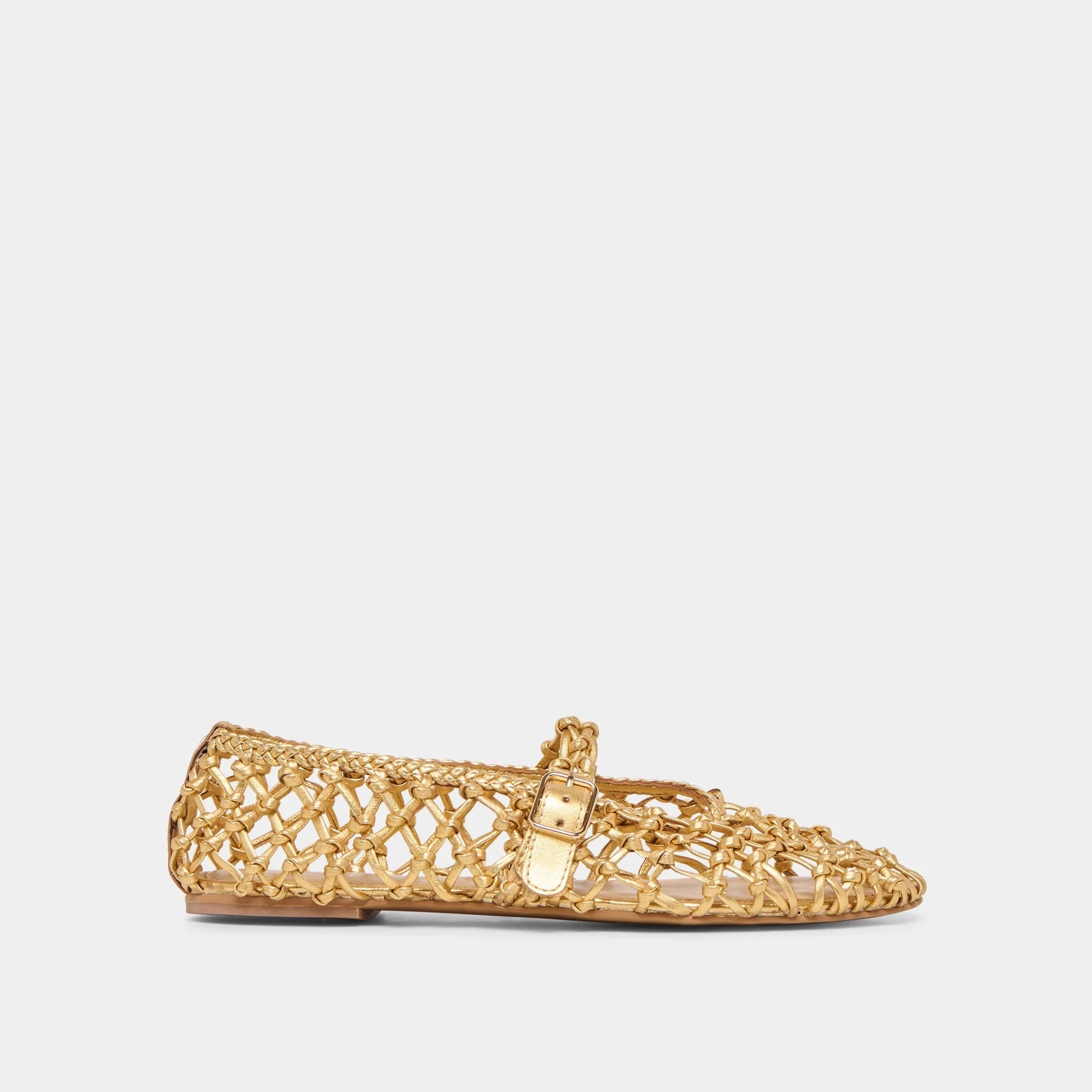 Gold mesh flats