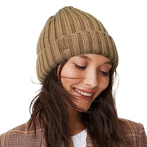 FURTALK Winter Hats for Women Fleece Lined Beanie Knit Chunky Womens Snow Cap | Amazon (US)
