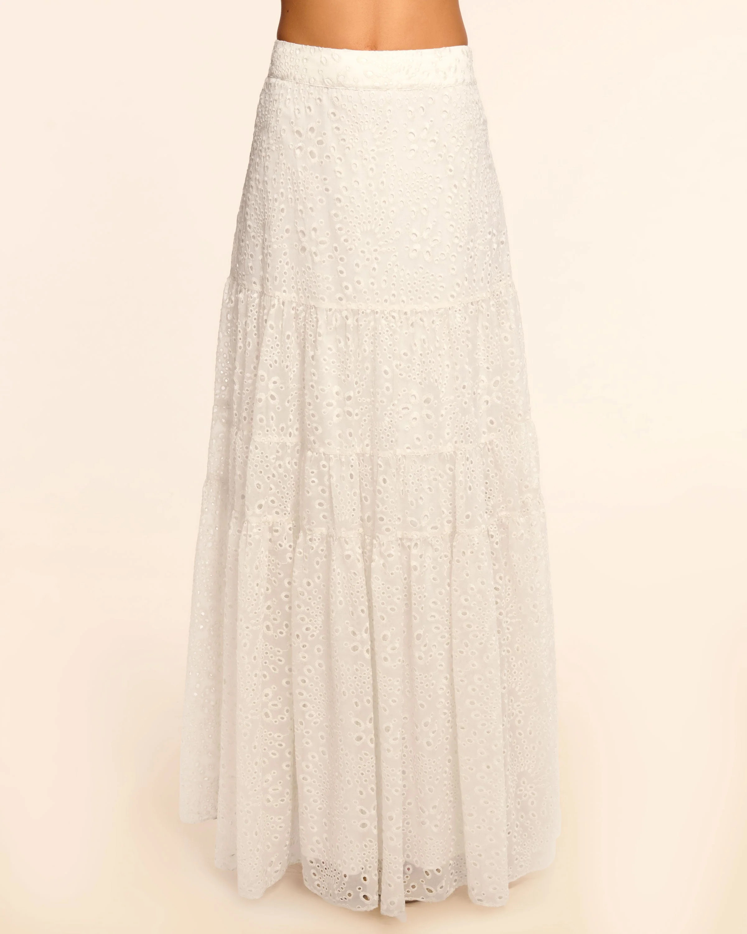 Claire Eyelet Maxi Skirt in Antique Eyelet | Ramy Brook