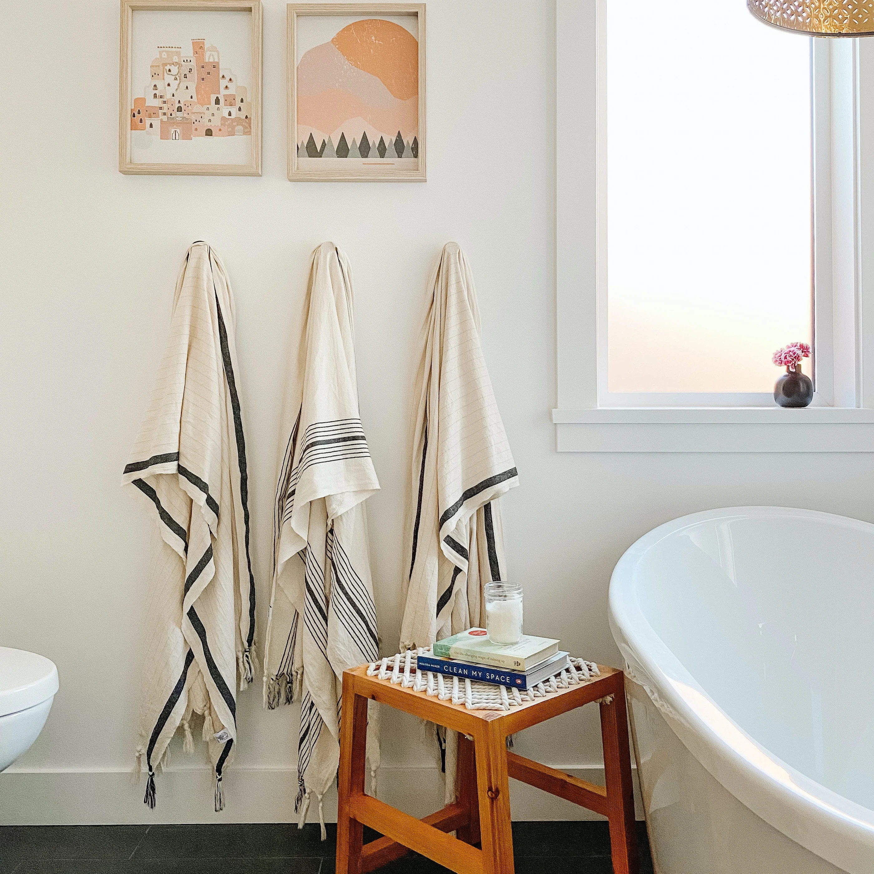 Silvia 100% Cotton Turkish Hand & Kitchen Towel Sets | The Loomia