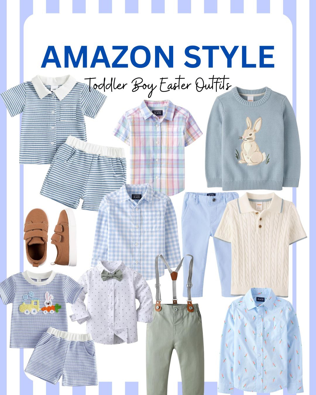 The cutest toddler boy Easter outfit ideas 🐣💙
I rounded up some of my favorite Easter outfit finds for toddler boys — think soft button-ups, little suspenders, comfy sets, and the perfect spring shoes. These looks are adorable for church, egg hunts, and all the Easter morning photos.
I always try to find outfits that look dressed up but are still comfortable enough for toddlers to run, play, and explore in. These picks are perfect for Easter Sunday and easy to rewear all spring.
Tap to shop my favorite toddler boy Easter outfits 🌿  

 

#LTKmomlife #LTKSeasonal #LTKKids