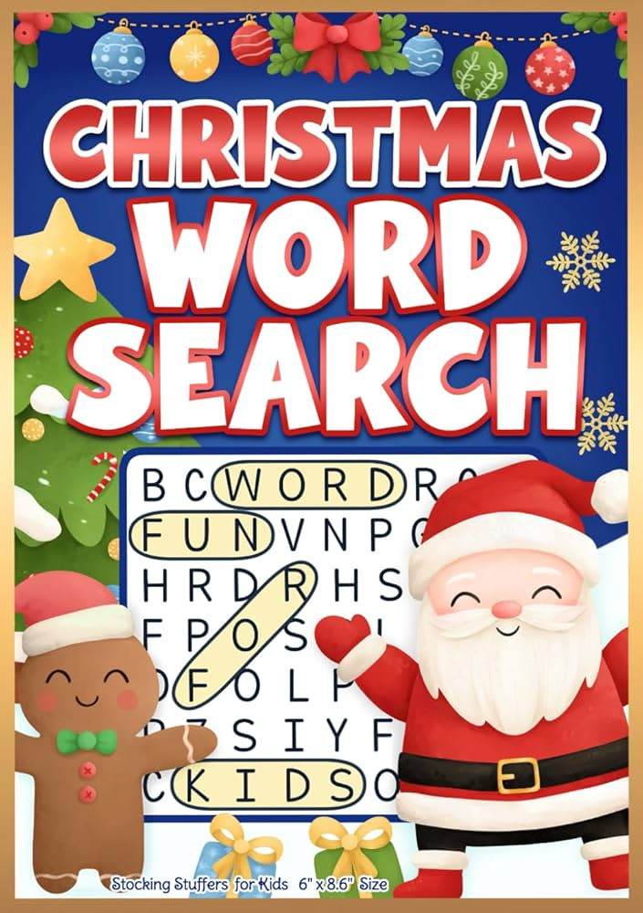 Stocking Stuffers for Kids: Christmas Word Search Activity Book with Mazes and Coloring For Boys ... | Amazon (US)