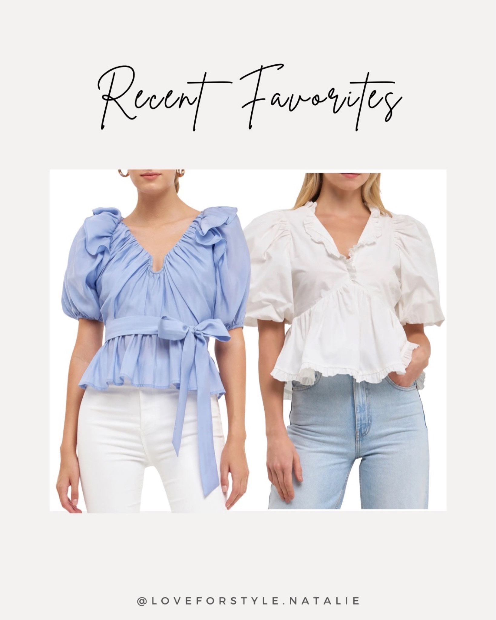 Spring Favorite Blouses 

#LTKSeasonal #LTKunder100 #LTKFind
