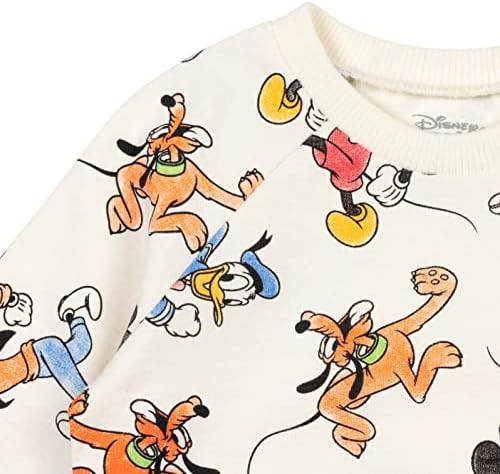 Disney Mickey Mouse Donald Duck Goofy French Terry Sweatshirt and Shorts Newborn to Big Kid | Amazon (US)