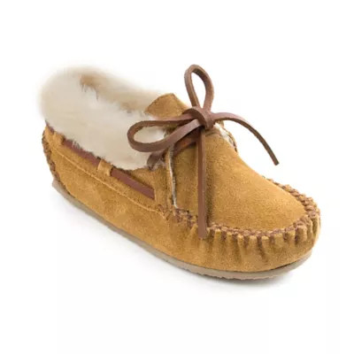 Minnetonka® Size 12 Charley Kid's Pull On Slipper in Cinnamon | Bed Bath & Beyond