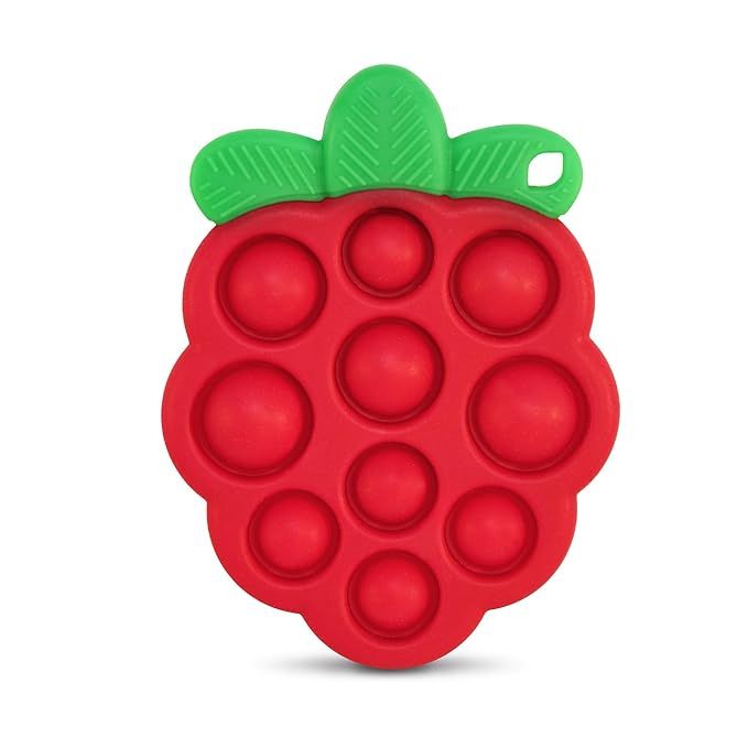 RaZbaby RaZberry Pop Teether for Babies 3 Months & Up - Natural Raspberry Shaped Designed with So... | Amazon (US)