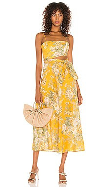 Zimmermann Amelie Scarf Tie Dress in Amber Floral from Revolve.com | Revolve Clothing (Global)