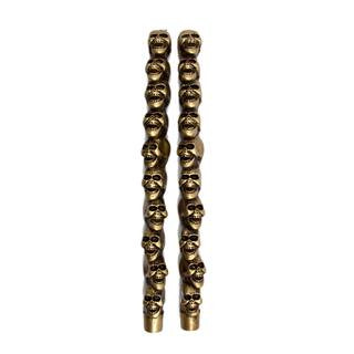 12" Gold Skull Taper Candles by Ashland®, 2ct. | Michaels | Michaels Stores