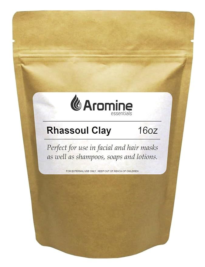 Aromine Rhassoul Clay Powder 16oz Moroccan Ghassoul Clay Mask | Amazon (US)