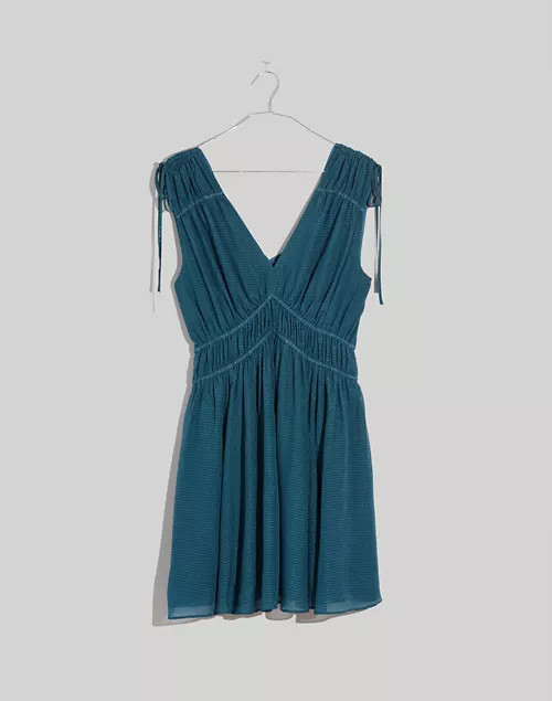 Silk Sophia Smocked Mini Dress | Madewell