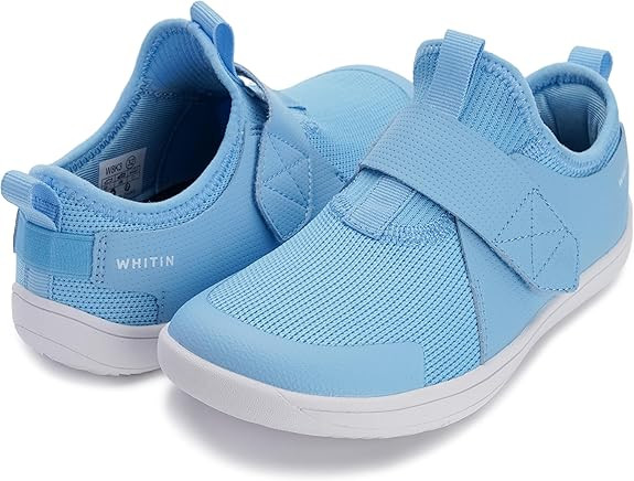 WHITIN Little/Big Kid Wide Width Barefoot Shoes | Boys/Girls Minimalist Elastic Opening Sneakers ... | Amazon (US)