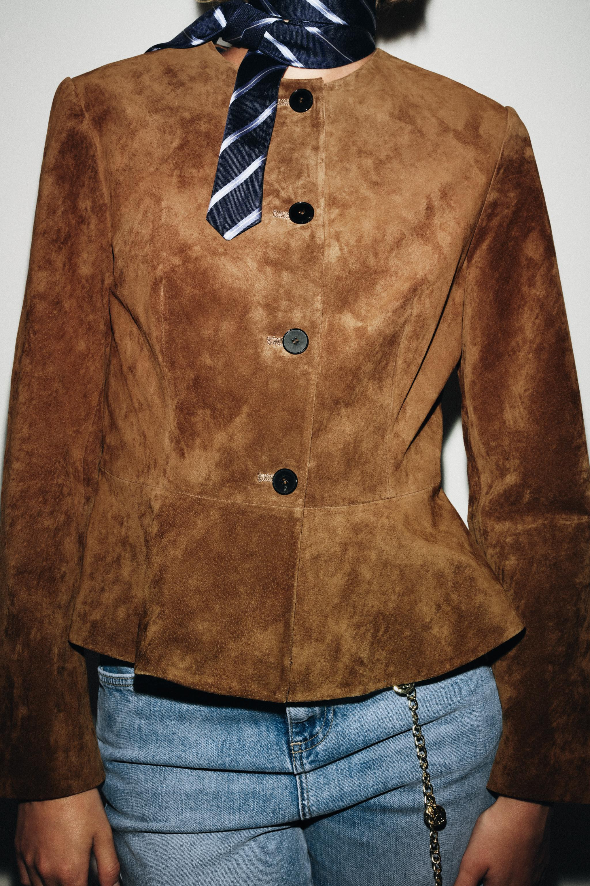 100% LEATHER FLARED HEM JACKET | Zara US