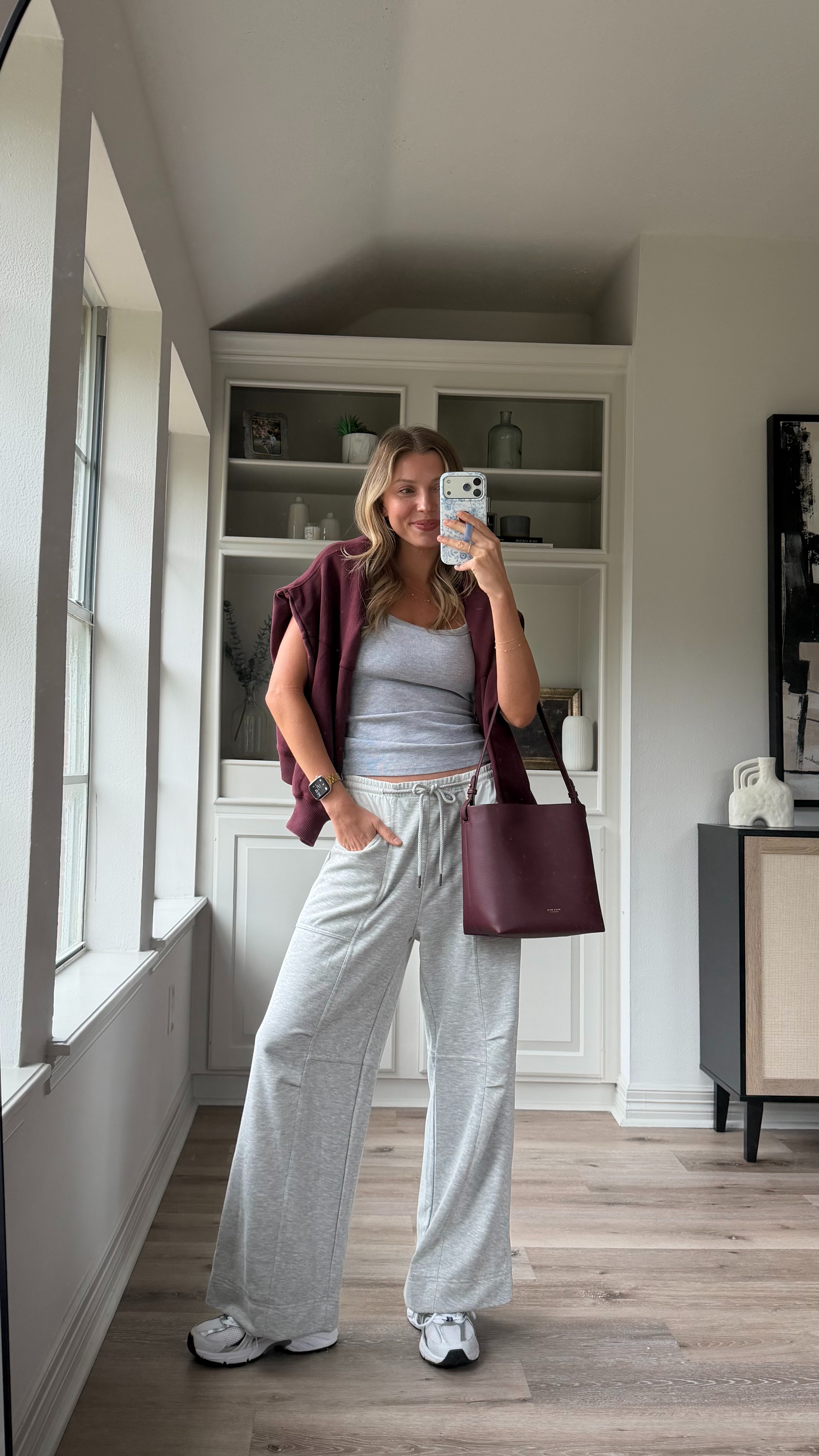Comfy lounge mom ootd | S in bra tank, S pants, S sweatshirt could but could have done XS
 

 #LTKootd #LTKmomlife