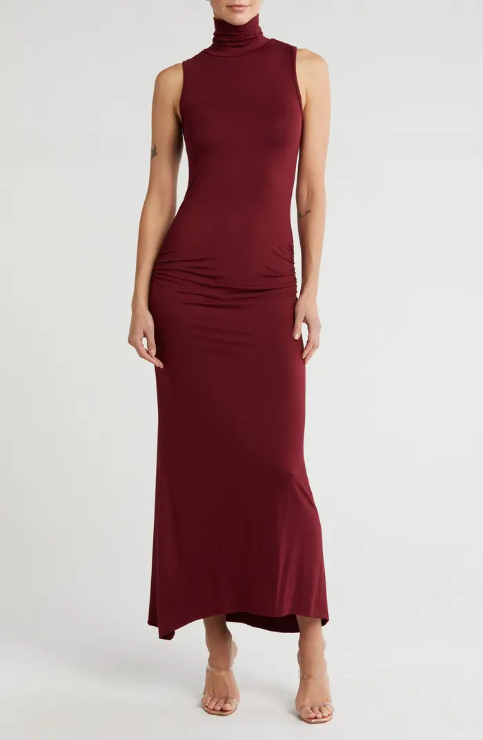 GO COUTURE Turtleneck Sleeveless Maxi Dress | Nordstromrack | Nordstrom Rack