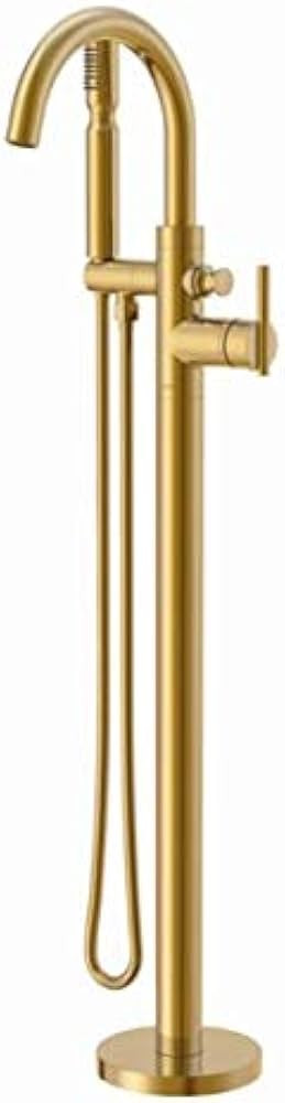 Gerber Contemporary Floor Mount Tub Filler with Showerstick Handshower, Brushed Bronze | Amazon (US)