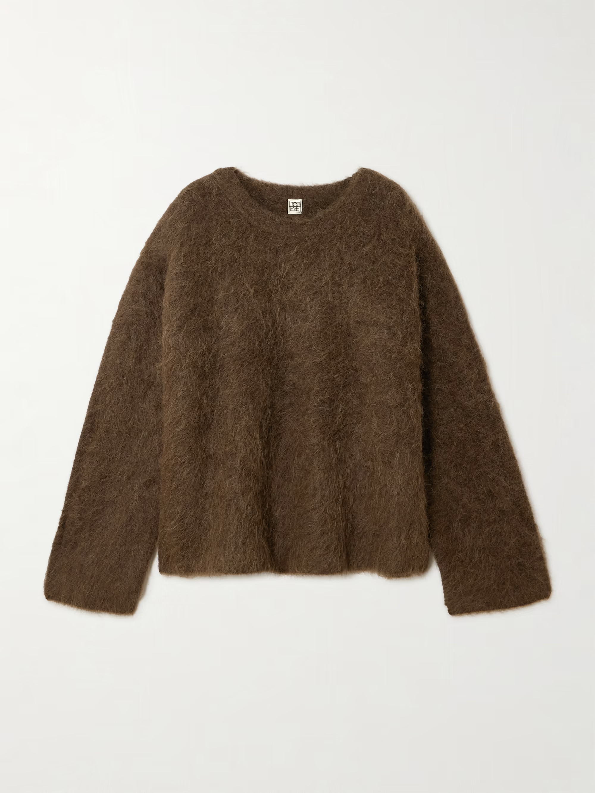 Brushed alpaca-blend sweater | NET-A-PORTER (UK & EU)