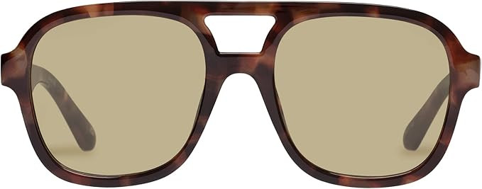 AIRE Whirlpool Sunglasses - Dark Tort, Aviator, Unisex, 70s Hollywood Style | Amazon (US)