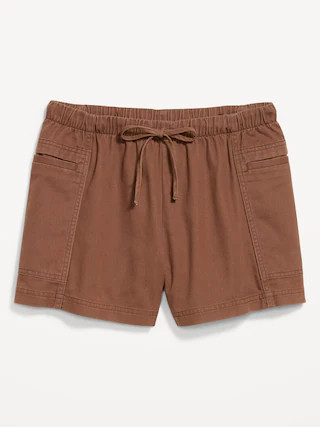 High-Waisted Pull-On Utility Shorts | Old Navy (US)