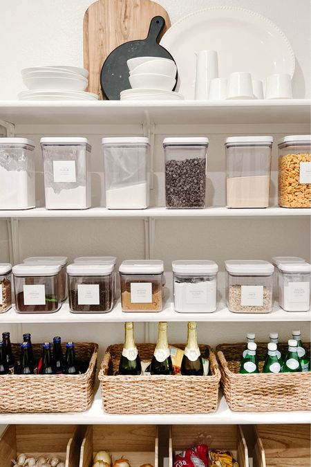 Pantry organization- these are my essentials to keep this space organized! 

#LTKhome #LTKGiftGuide #LTKstyletip
