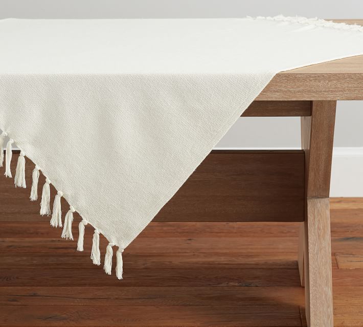 Mason Cotton/Linen Table Throws | Pottery Barn (US)