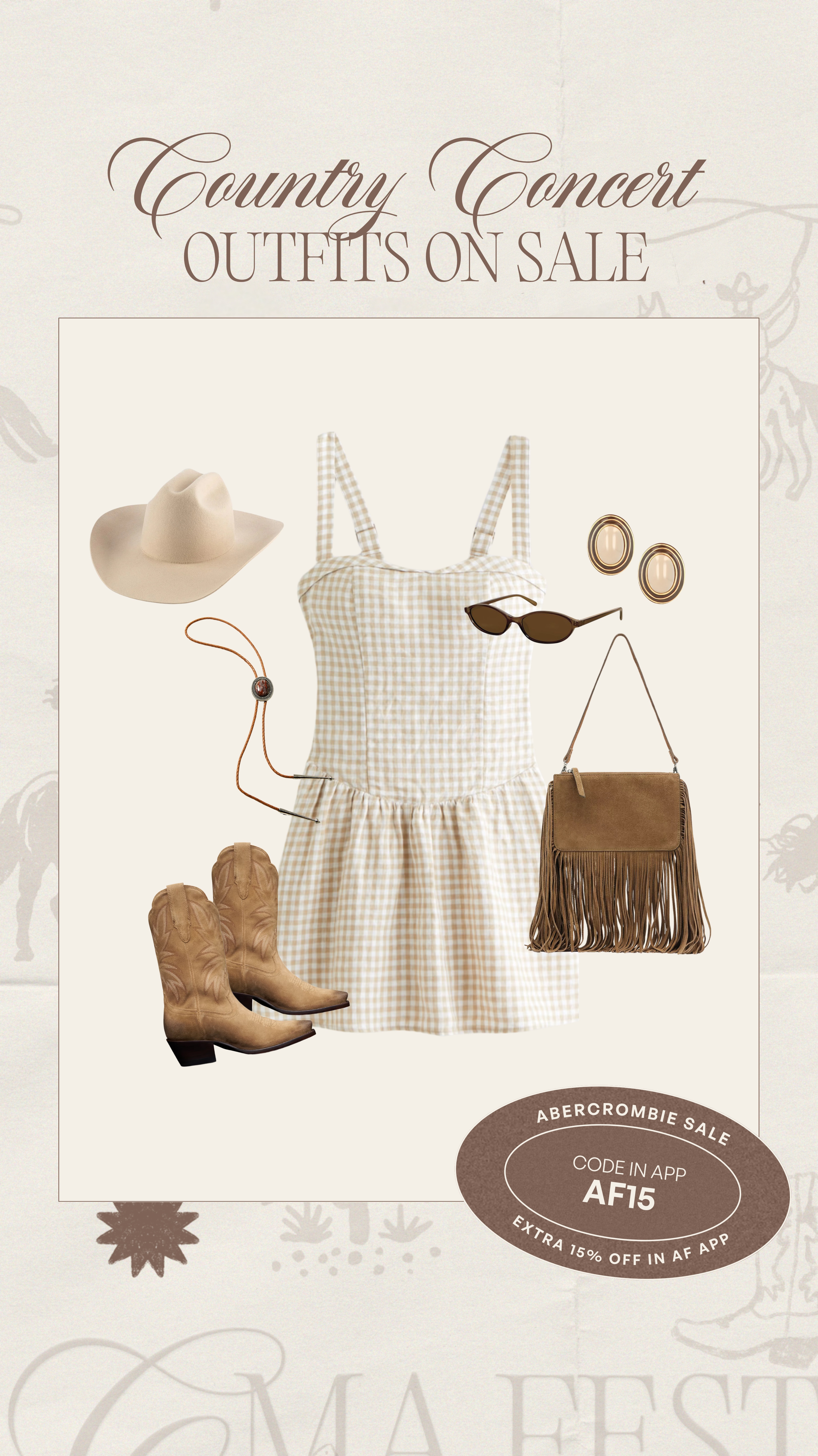 Abercrombie Sale🤍 country concert outfit ideas🤠 Code AF15 in Abercrombie app 

#LTKMidsize #LTKSummerEdit #LTKSaleAlert