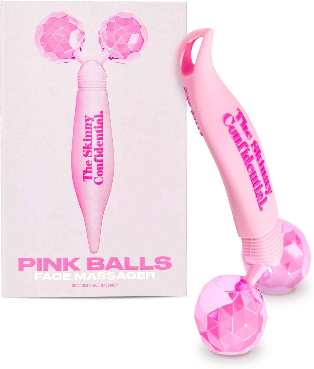 The Skinny Confidential Pink Balls Face Massager, Sculpt, Firm & Chisel in Seconds, Face Sculpting Tool for Lymphatic Drainage & Debloating, Professional Facial Massage, Elevate Skin Care Routine | Amazon (US)