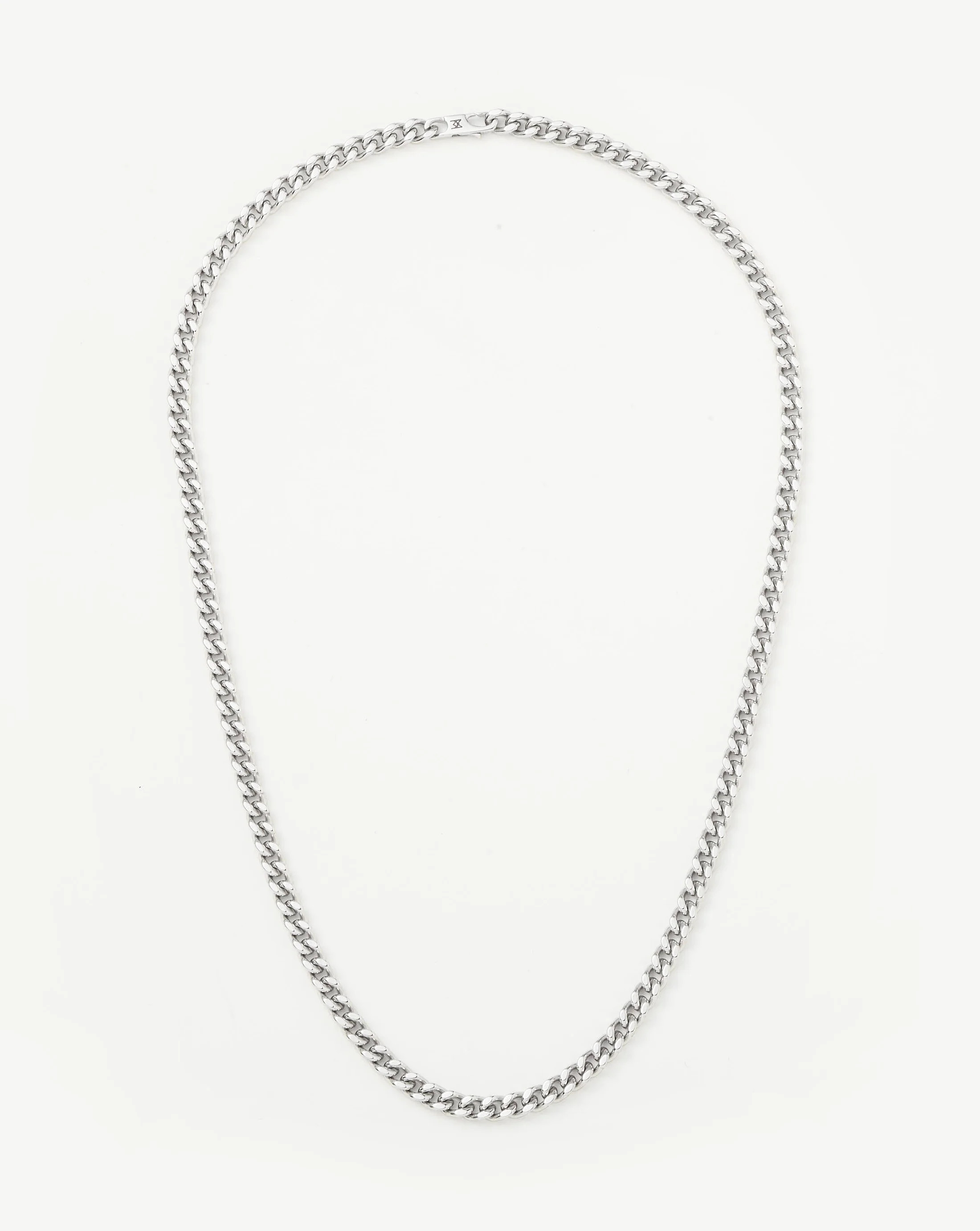 Mens Flat Curb Chain Necklace | Silver Plated | Missoma UK | Missoma UK