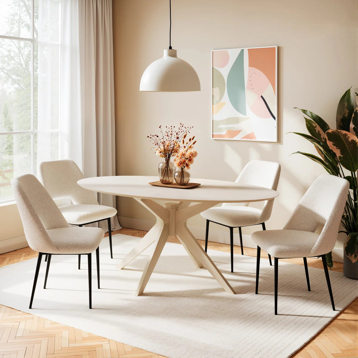 Fenway Oak Oval Dining Table | Wayfair North America