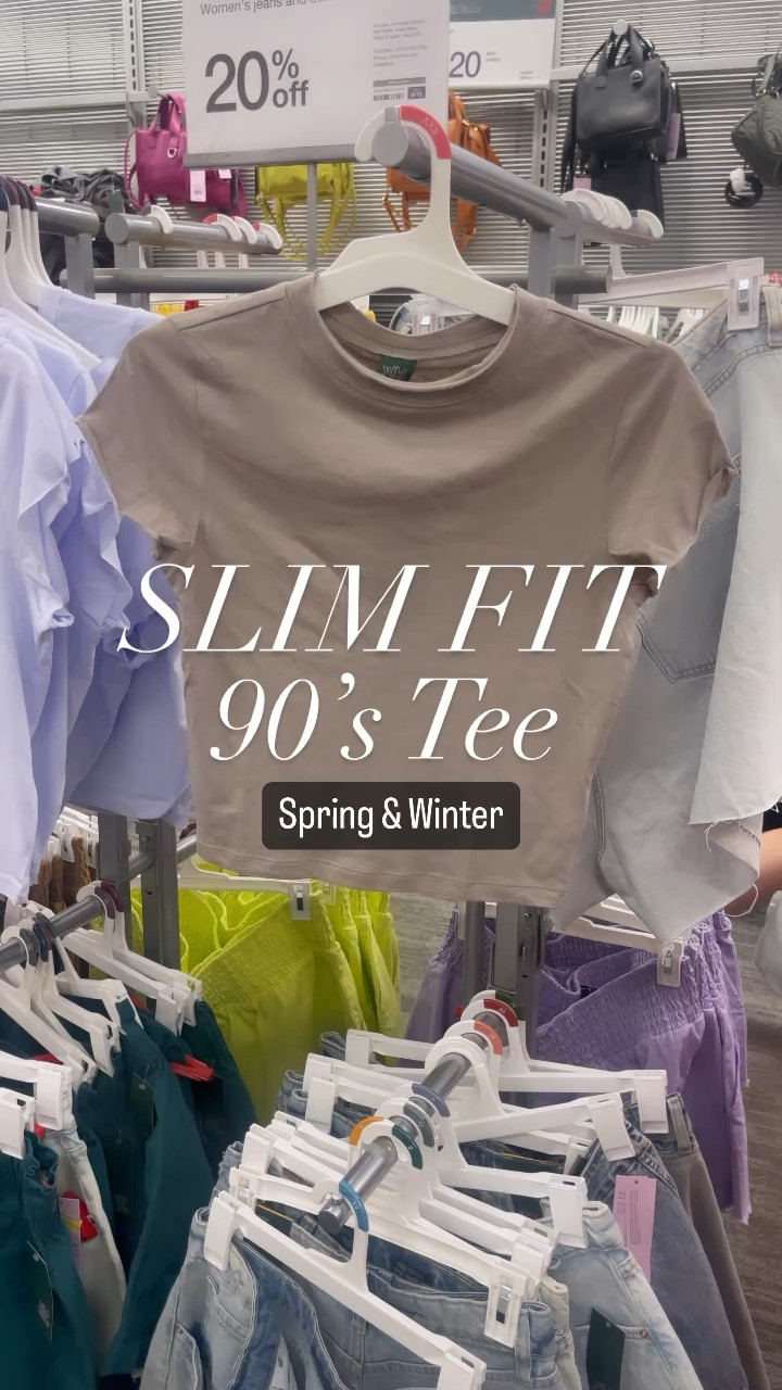 Slim Fit 90’s Tee - size up for a looser fit.

❄️ Light Mole, Ice Lavender, White
🌷 Geranium Pink

Denim:  
❄️☀️ 90’s Baggy Jeans
❄️ Grey and Black Jeans

#LTKunder50 #LTKsalealert #LTKFind