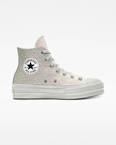 Custom Chuck Taylor All Star Lift Platform Glitter By You | Converse (US)