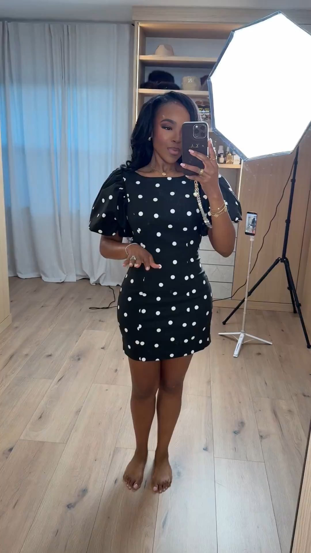 Polka dots are having a moment, and this @Express  mini dress proves why. The structured fit, puff sleeves, and classic black-and-white pattern make this one of those throw-on-and-go pieces that instantly feels put together.

It’s the kind of dress that works year-round — wear it solo now, layer with a blazer or trench later. Styled multiple ways, the cost per wear drops fast, making it a smart long-term shopping strategy for your closet.

Perfect for date night, dinner plans, brunch, events, girls’ night out, or anytime you want a chic, feminine look that doesn’t require extra effort.

📏 Sizing & fit details:  
Dress: Size Small  

Measurements: 5'4", 138 lbs, 34D bust, 27" waist, 40" hips

This look fits seamlessly into Express dresses, polka dot mini dresses, classic black and white outfits, elevated basics, feminine silhouettes, event-ready outfits, capsule wardrobe staples, and timeless style pieces that never go out of trend.

Tap to get details.

Follow me on Instagram and YouTube @kirasfashionfinds 

#LTKootd #LTKPetite