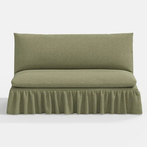 Stoffer Home crafted by Cloth & Company Thelma 60'' CAL117 Compliant Settee | Wayfair | Wayfair North America