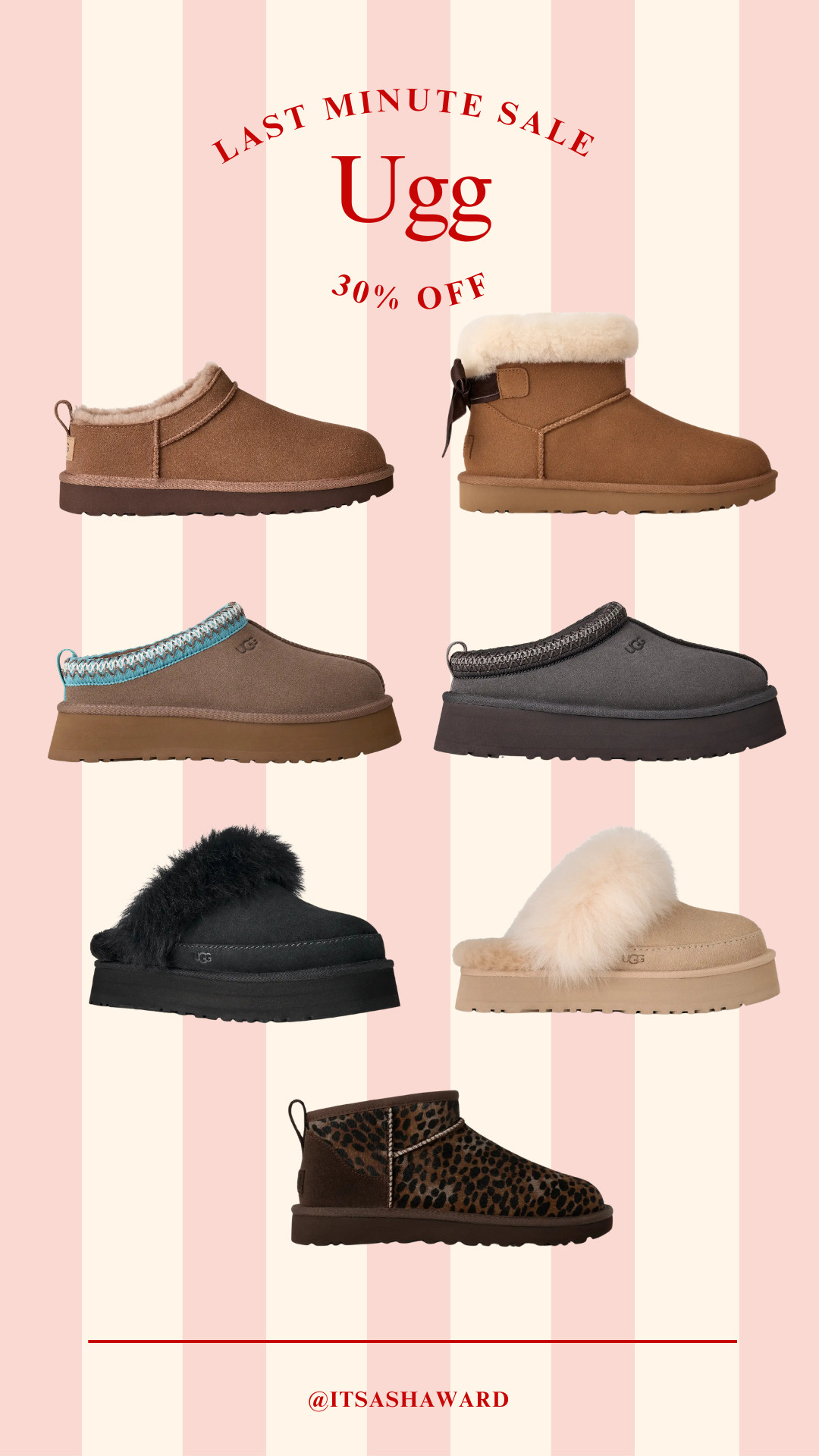 30% off Uggs! RUNN! Log in to your Ugg account for an additional 10% off! Tazz is included in the sale! 

 #LTKGiftGuide #LTKHoliday #LTKSaleAlert