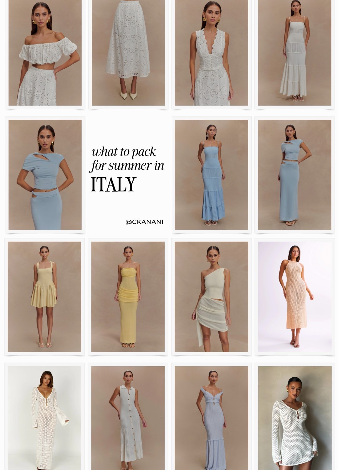 Meshki must haves
Italy outfits summer
Italy vacation outfits
Italian summer outfits
Italy styleboard
Europe outfits
What to wear in Italy
European summer outfit
Europe travel outfits
Europe outfits summer
Outfits to wear in Amalfi Coast
What to wear in Amalfi Coast
Amalfi Coast outfit ideas
Things to wear Amalfi Coast
Outfits to wear in Italy summer
Amalfi Coast aesthetic
Positano aesthetic
Europe packing list
Italy packing list



#LTKStyleTip #LTKSummerEdit #LTKTravel