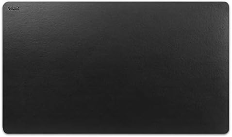 Nekmit Leather Desk Blotter Pad 36 x 20 Inches, Flat, Non-Slip, Waterproof, Black | Amazon (US)