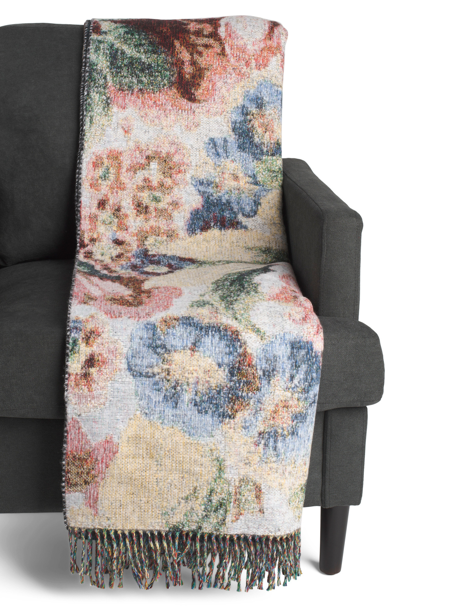 Made In Italy Frisia Vintage Rose Throw | TJ Maxx