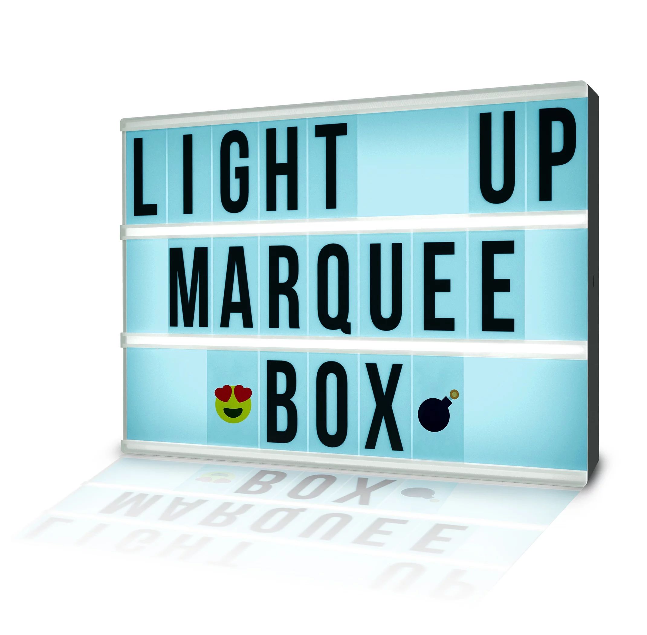 auraLED Colorbox LED Marquee - Multi-Color Light-up Marquee Box with Remote, Alphabet, Symbols | Walmart (US)