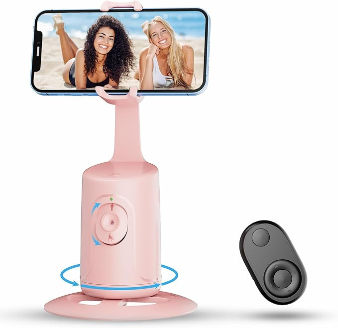 Auto Face Tracking Tripod - 360° Rotation Auto Tracking Phone Holder, No App, Phone Camera Mount... | Amazon (US)