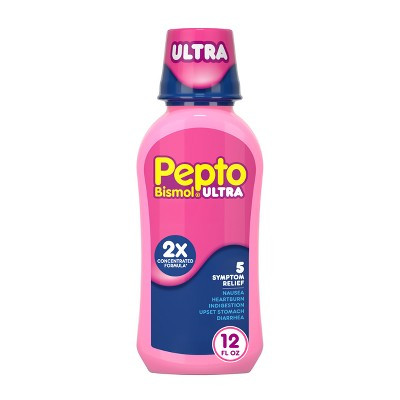 Pepto-Bismol ULTRA Liquid, Upset Stomach Relief, Stomach Relief, Anti-Diarrheal - 12 fl oz | Target