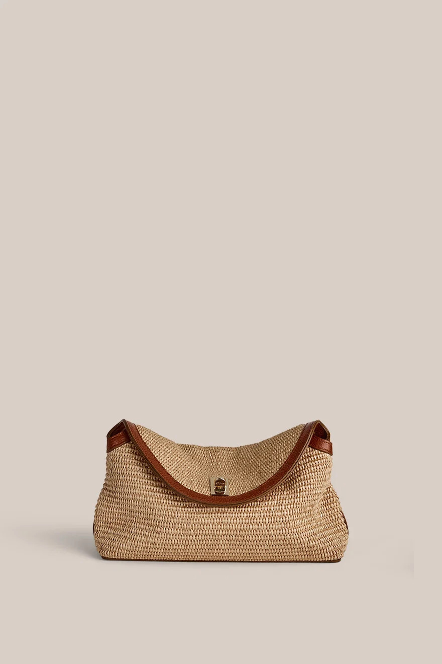 Sloane Tan Resort Crossbody Clutch | VESTIRSI