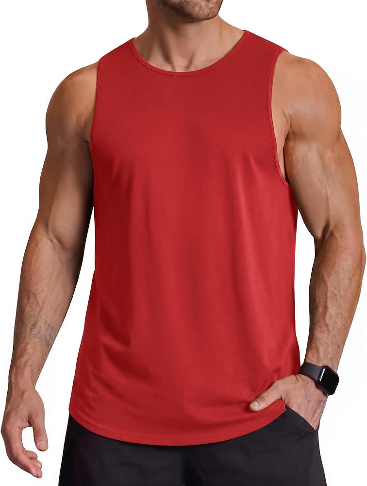 COOFANDY Men Workout Tank Tops Sleeveless Gym Muscle Shirt Quick Dry Athletic Running Tee Shirts ... | Amazon (US)