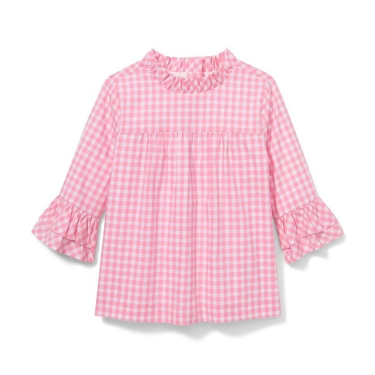 Pink Gingham Top | Janie and Jack