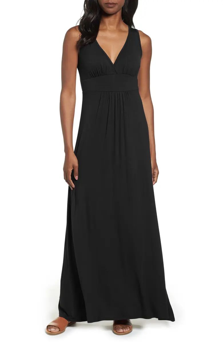 Loveappella V-Neck Jersey Maxi Dress | Nordstrom | Nordstrom