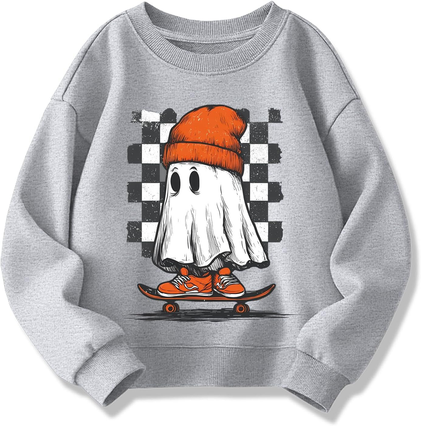Kids Halloween Sweatshirt Toddler Boys Girls Pumpkin Face Dinosaur Monster truck Graphic Crewneck Shirt 2-7t | Amazon (US)