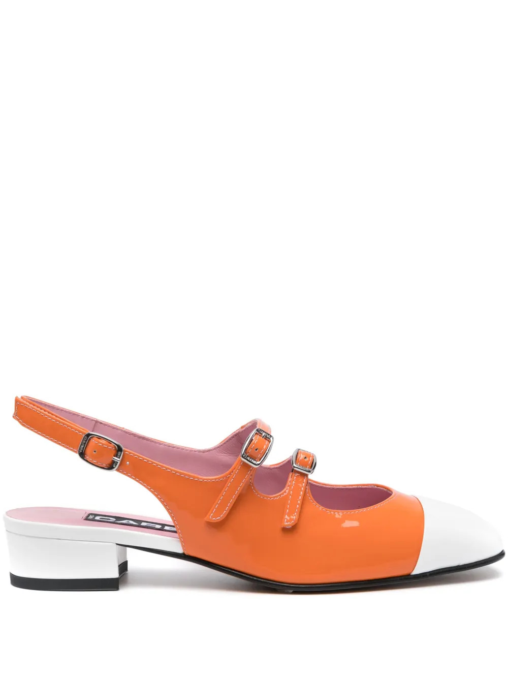 Carel Paris  | Abricot 30mm Leather Pumps | Orange | FARFETCH | Farfetch Global