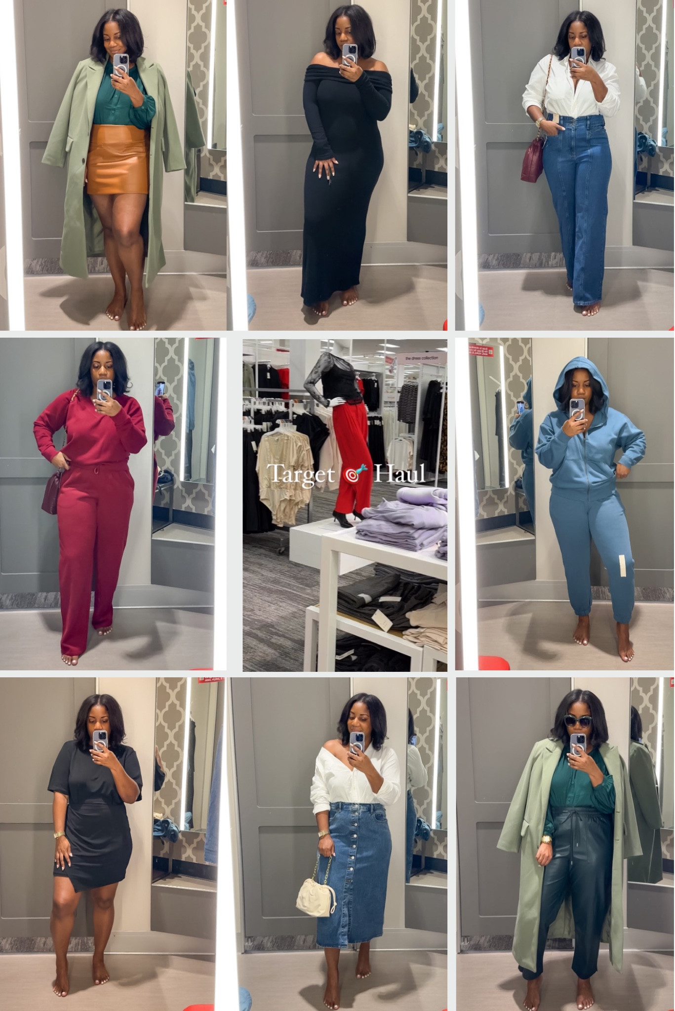 Fall Outfit Inspo From Target 🎯 Wearing a L or 12 in everything, except the 2 black dresses. Wearing a M in both of those (they didn’t have a L in the off shoulder dress, which is super warm btw).

fall outfit inspo // fall outfit ideas // fall outfits 2024 // fall outfits // target fashion // target style // affordable fashion // target haul // try on haul 

#LTKFindsUnder50 #LTKMidsize #LTKSeasonal