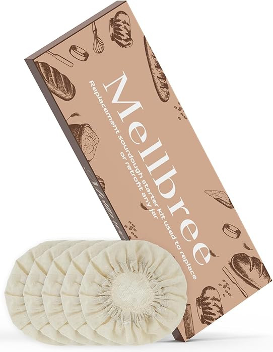 100% Linen Jar Covers, 5pcs Cloth Covers for Sourdough Starter Jars with Diameter of 3-4 Inch | Amazon (US)