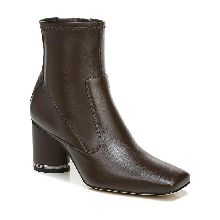 Franco Sarto Womens Pisa Booty Heel Square Toe Ankle Boots | Walmart (US)