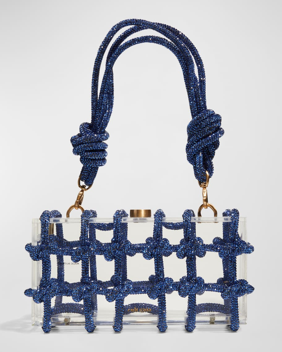 Cult Gaia Bess Caged Embellished Box Shoulder Bag | Neiman Marcus